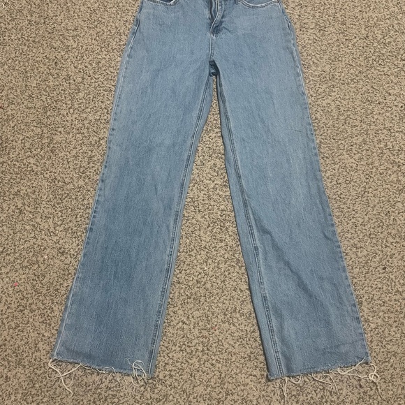 Fashion Nova Light Blue Flare Jeans - Picture 1 of 2